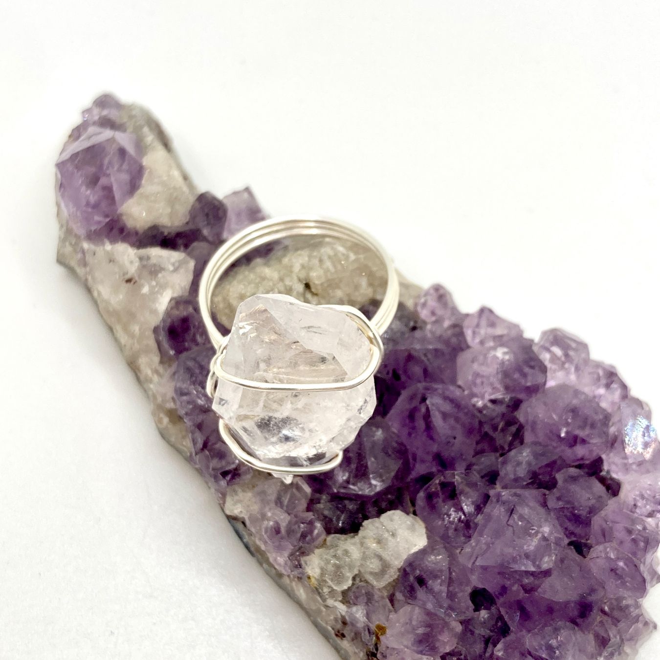 Ringe: Handgefertigter “wire wrapped” Ring mit Rohquarz – Neu (gemäss Beschreibung) aus Solothurn von Kiki_Di 5