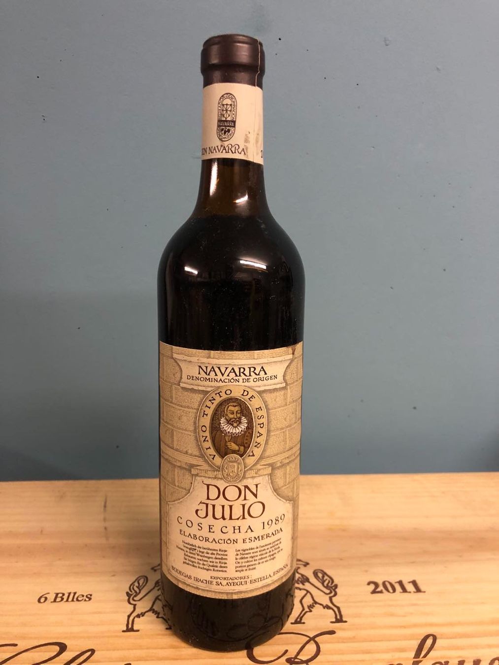 Vino: 1989  DON JULIO NAVARRA – Nuovo e nell'imballaggio originale da Münchenstein venduto da weinundspirituosen