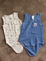 2x Body ALANA, Gr. 74/80, ärmellos, 100% Baumwolle
