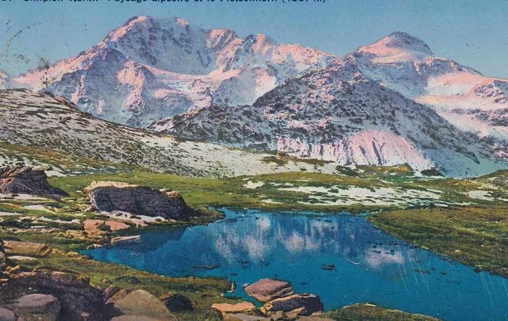 Cartoline postali: Simplon - Fletschhorn, Monte Leone, Panorama  5  div. Karten – Usato da Brig venduto da Valcards54