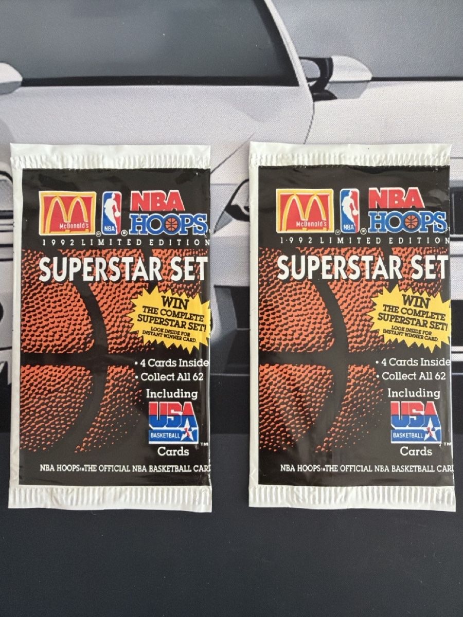 Nba Carte collezionabili: NBA HOOPS 1992 SUPERSTAR SET McDONALD'S 2er Pack – Nuovo (secondo la descrizione) da Rorschach venduto da Costa_18