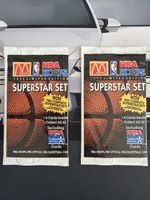NBA HOOPS 1992 SUPERSTAR SET McDONALD'S 2er Pack