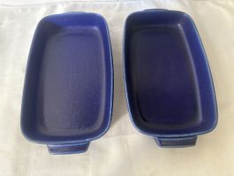 2 Auflaufformen „Blue Ocean“ - Langenthal blau Keramik