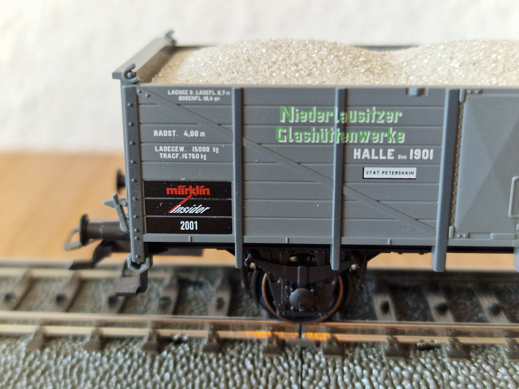 Märklin Modellini di ferrovie: Märklin Hochbordwagen Müller Hoffmann & Co. H0 – Usato da Matten b. Interlaken venduto da lor_hr9w 3