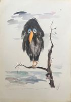 <<Pechvogel>> Lithographie