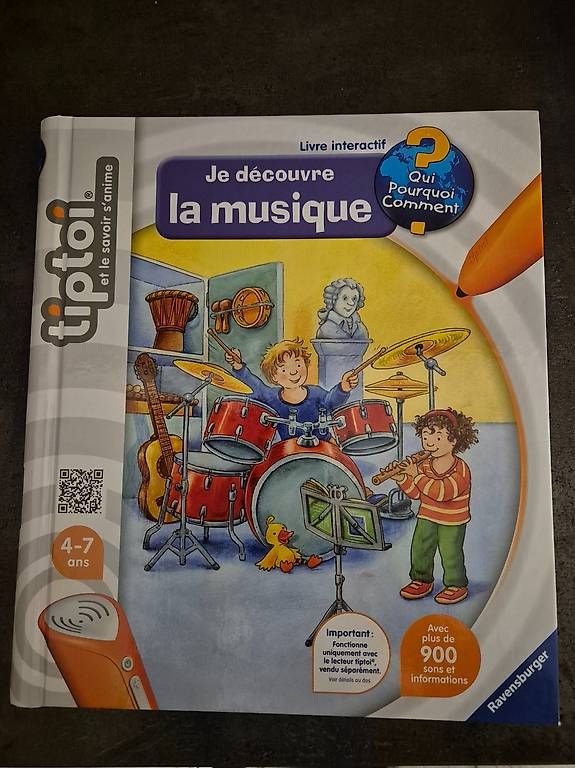Livre électronique Tiptoi : Je découvre la musique - Jeux et jouets Ravensburger - Avenue des Jeux