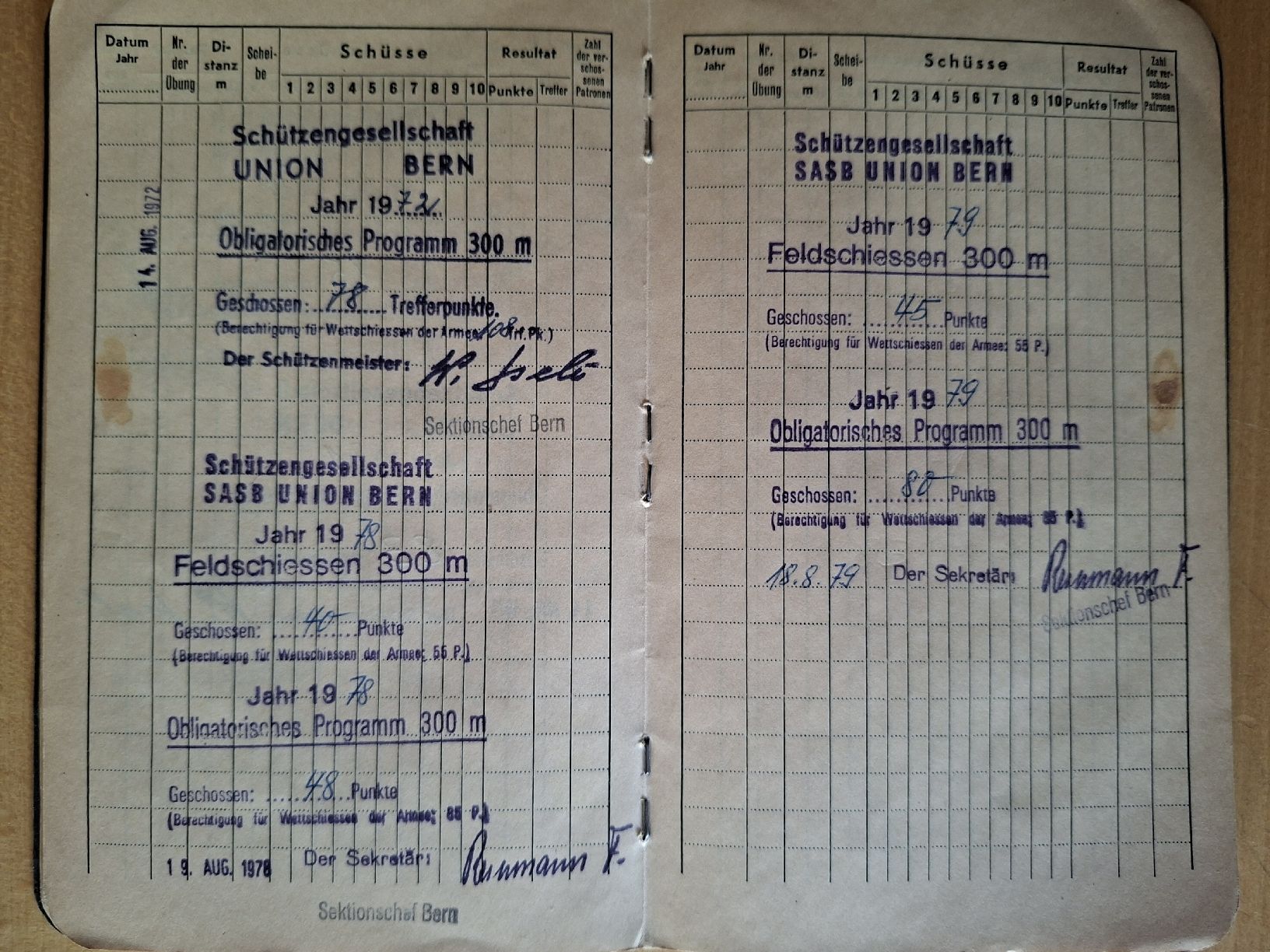 Documenti: Antikes Schweizer Schiessbüchlein 1950 – Usato da Schwanden Sigrisw venduto da len_9yqg 8