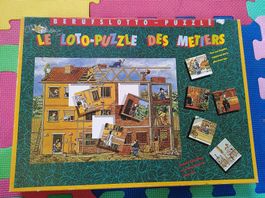 Loto-puzzle des métiers Vintage
