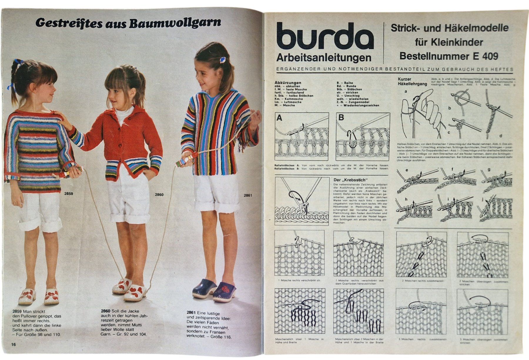Cartamodelli: Schnittmuster Burda 1976 Kleinkinder – Usato da Mörschwil venduto da wunderkiste44 4