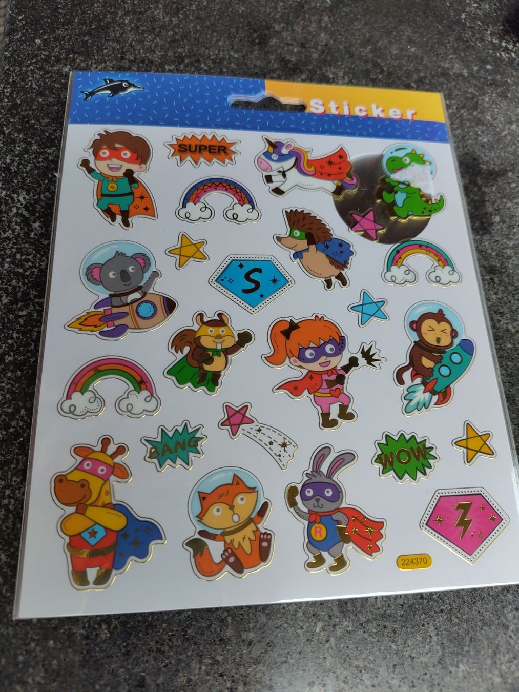 Sticker: 1 Bogen Sticker Superhelden Kids neu – Nuovo e nell'imballaggio originale da Leuggern venduto da Pummi19