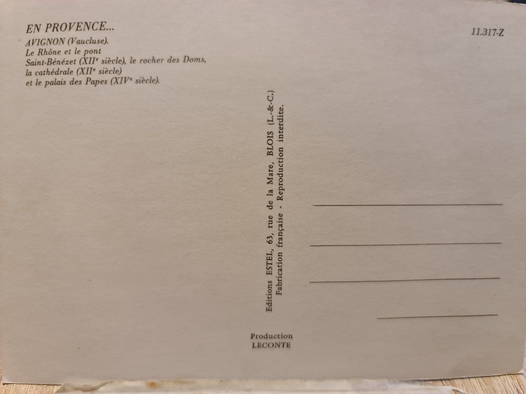 Cartoline postali: Ansichtskarte Avignon Frankreich – Nuovo (secondo la descrizione) da Dintikon venduto da Vexi 1
