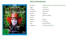 Alice im Wunderland (Bluray)