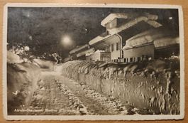 Airolo Stazione mit viel Schnee um 1930