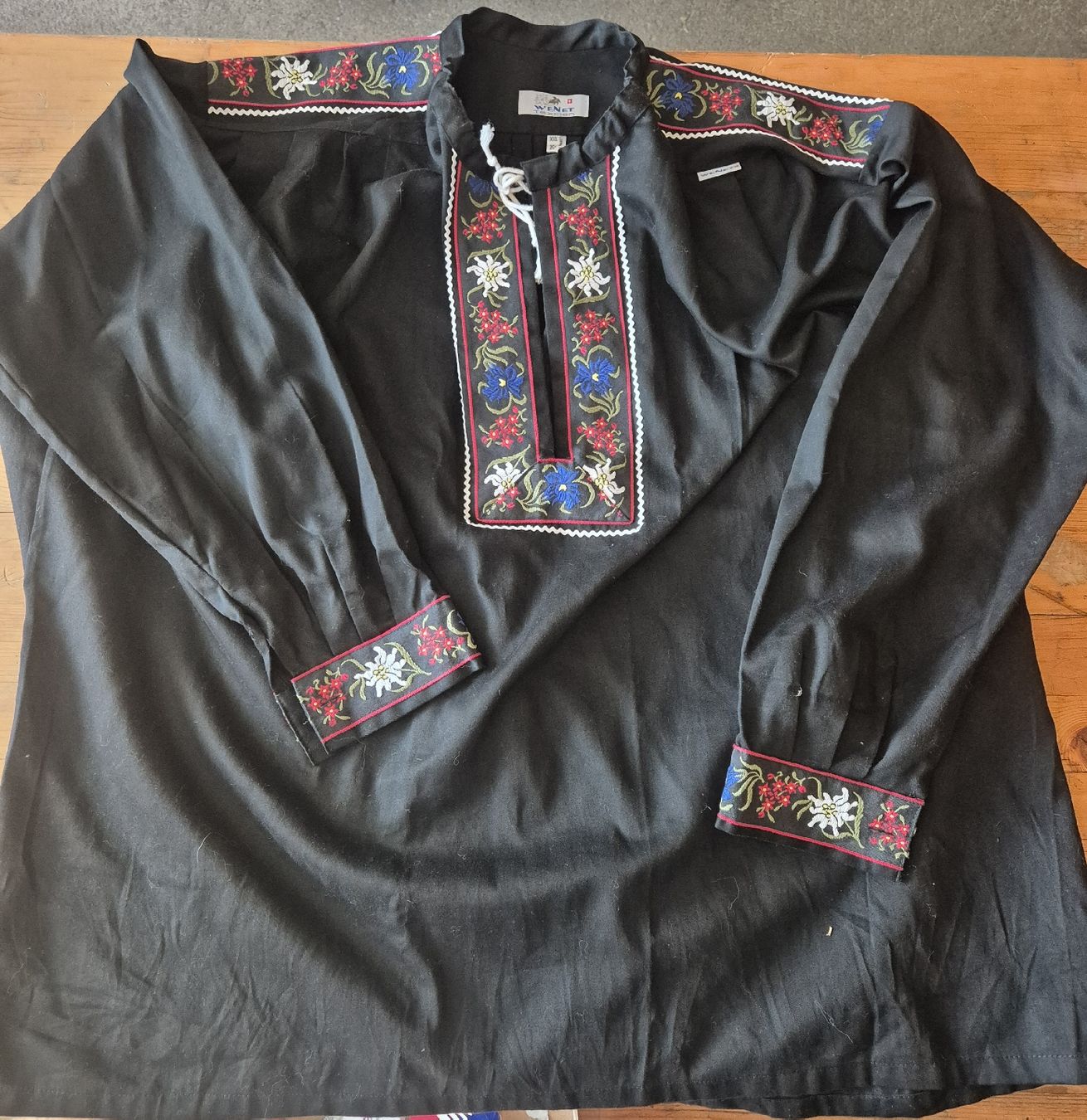 Hemden: Sennenbluse . Edelweisshemd . XXL – Neu (gemäss Beschreibung) aus goldingen von M.Balmer-13