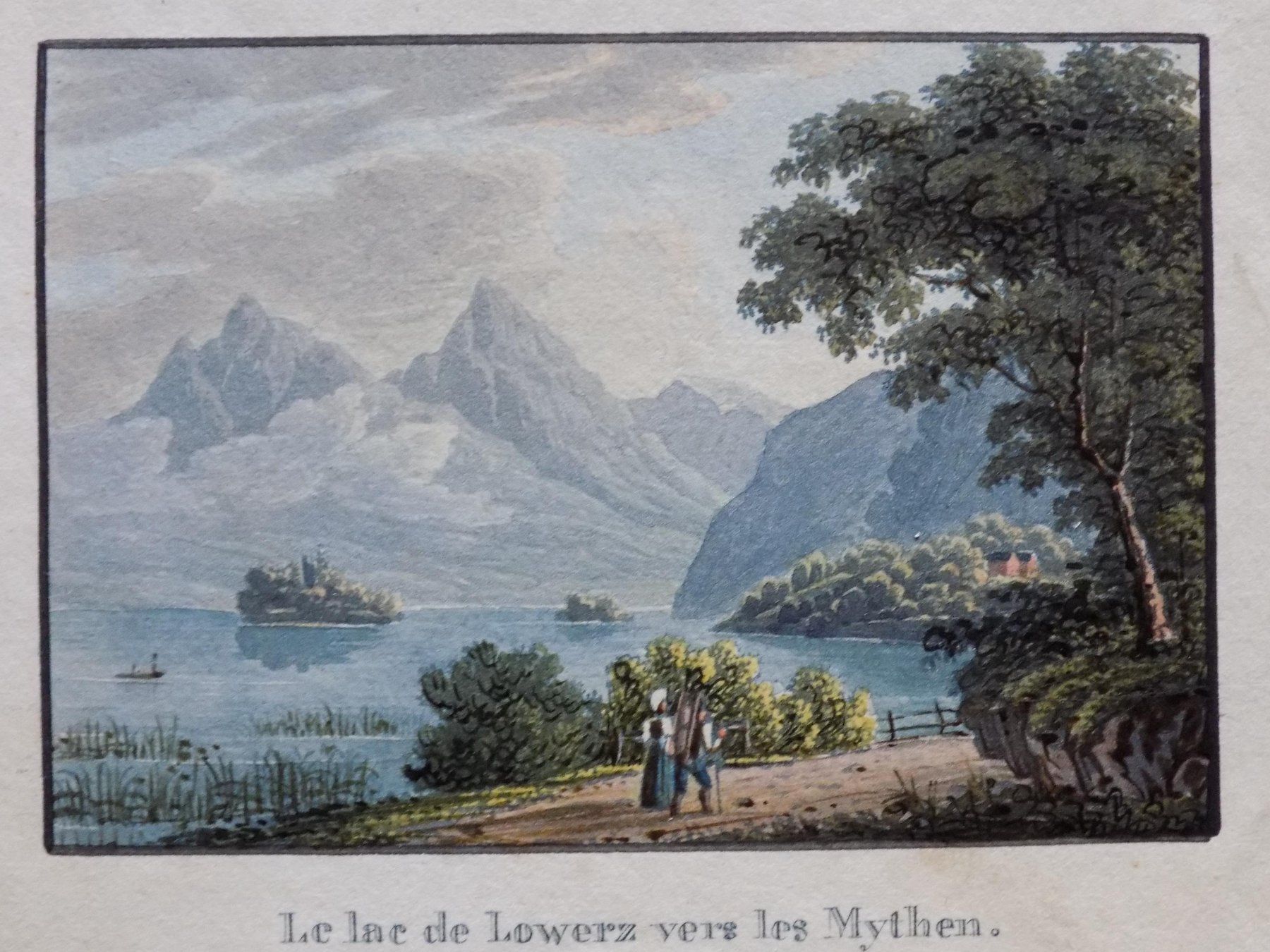 Incisioni: Lauerzersee Mythen koloriert – Usato da Risch venduto da Rischli15 1