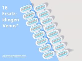 16 x Rasier-Klingen Rasierer, kompatibel mit Gillette Venus