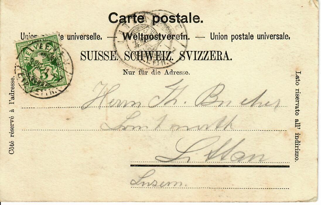 Cartoline postali: Vevey – Usato da Hochdorf venduto da Ziegel-16 1