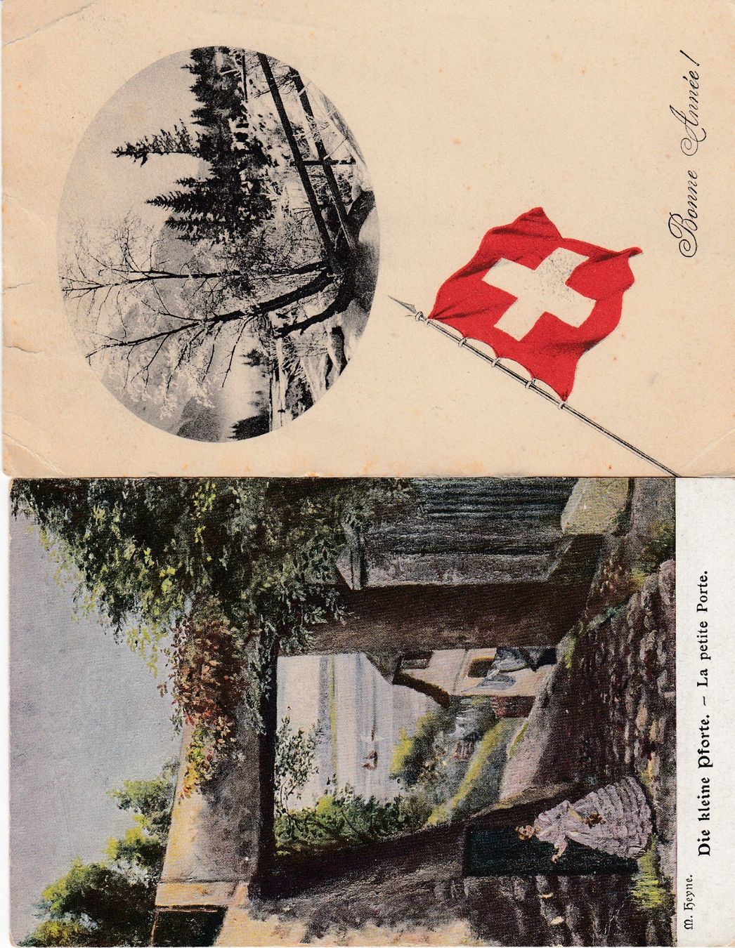 Cartes postales: 1916/18 2x Ansichtskarten mit Stabstempel Ottoberg Thurgau – D'occasion à Rheinfelden par iamello 1