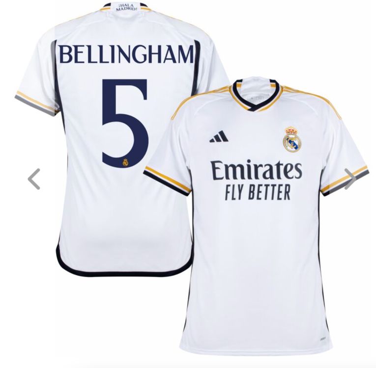 Real Madrid Bellingham 5 CLFINAL Supporter Trikot 2324 /XL Kaufen auf Ricardo