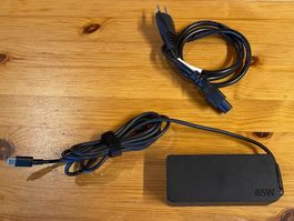 Lenovo Stromadapter, USB-C, 65W