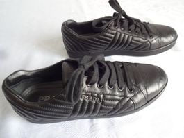Orig. ** PRADA ** Echtleder Schwarzes  Schuhe Nr.39.5