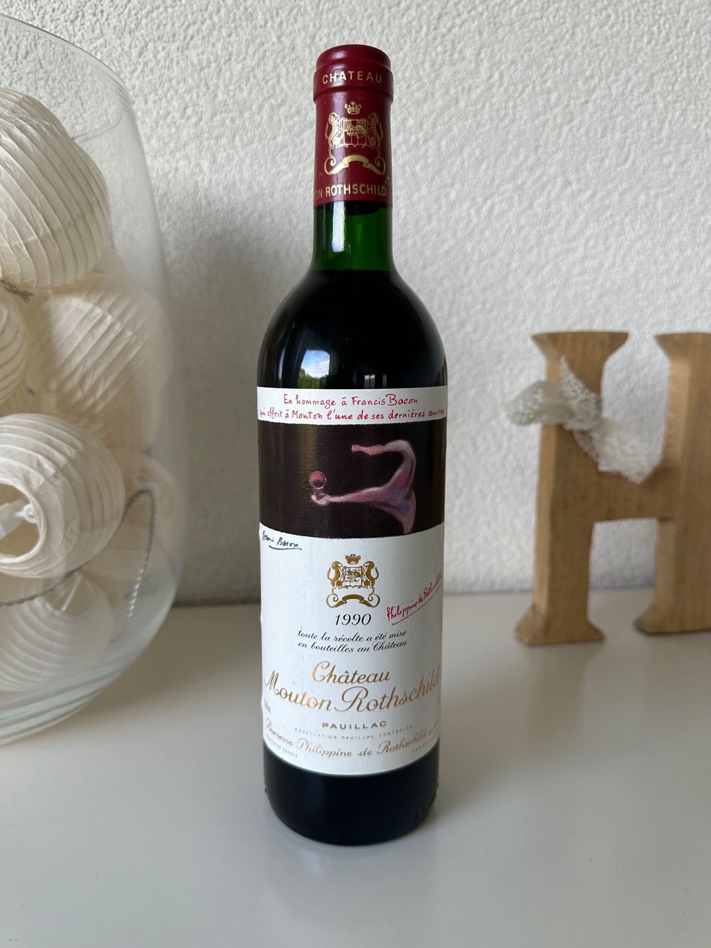 Mouton Rothschild Vino: Château Mouton Rothschild 1990 – Nuovo (secondo la descrizione) da Yens venduto da Rilou80