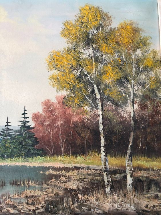 Grossglauser See BergeLandschaft 76 5 cm breit x 61 cm hoch (Gebraucht