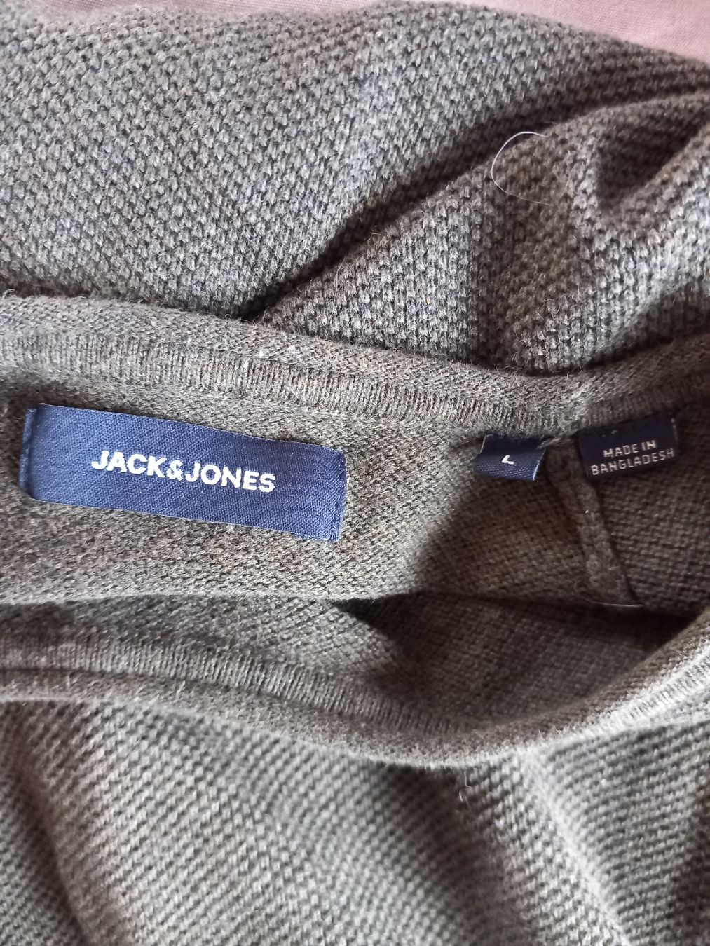 Jack & Jones Pullover & Sweatshirts: Pull vert kaki 100% coton Taille L – Gebraucht aus Faoug von per_kp6r 1