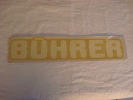 Aufkleber Bührer Traktor Motorhaube Sticker Emblem original