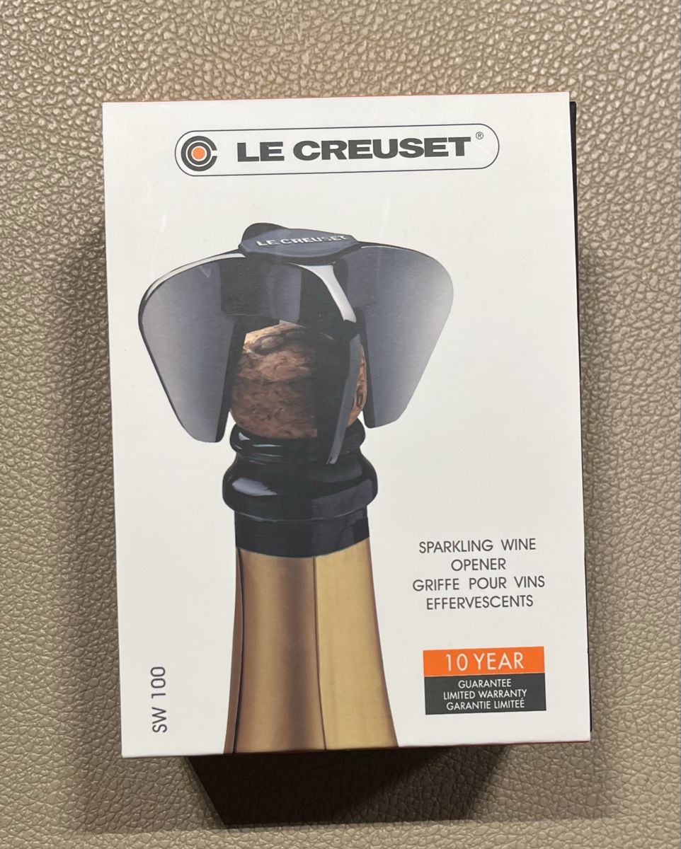 Le Creuset Apribottiglie & Tappi per chiusura: Le Creuset Sparkling Wine / Champagner Öffner – Nuovo e nell'imballaggio originale da Winterthur venduto da ale_2z22