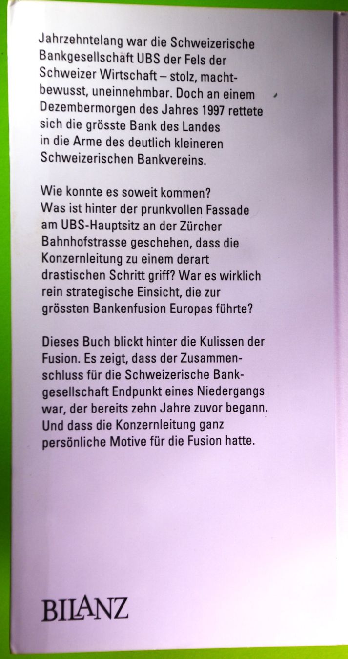 Libri: DIRK SCHÜTZ  /  DER FALL DER UBS – Usato da Luzern venduto da piro12 2