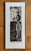 Original Holzschnitt Mädi Zünd Balgach 1973