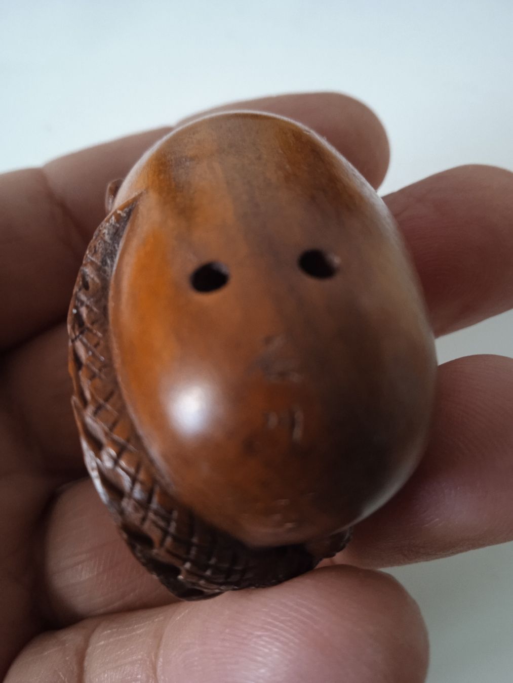 Statuette: Japon traditionnel netsuke en bois de buis – Usato da St-Aubin-Sauges venduto da asianart 5