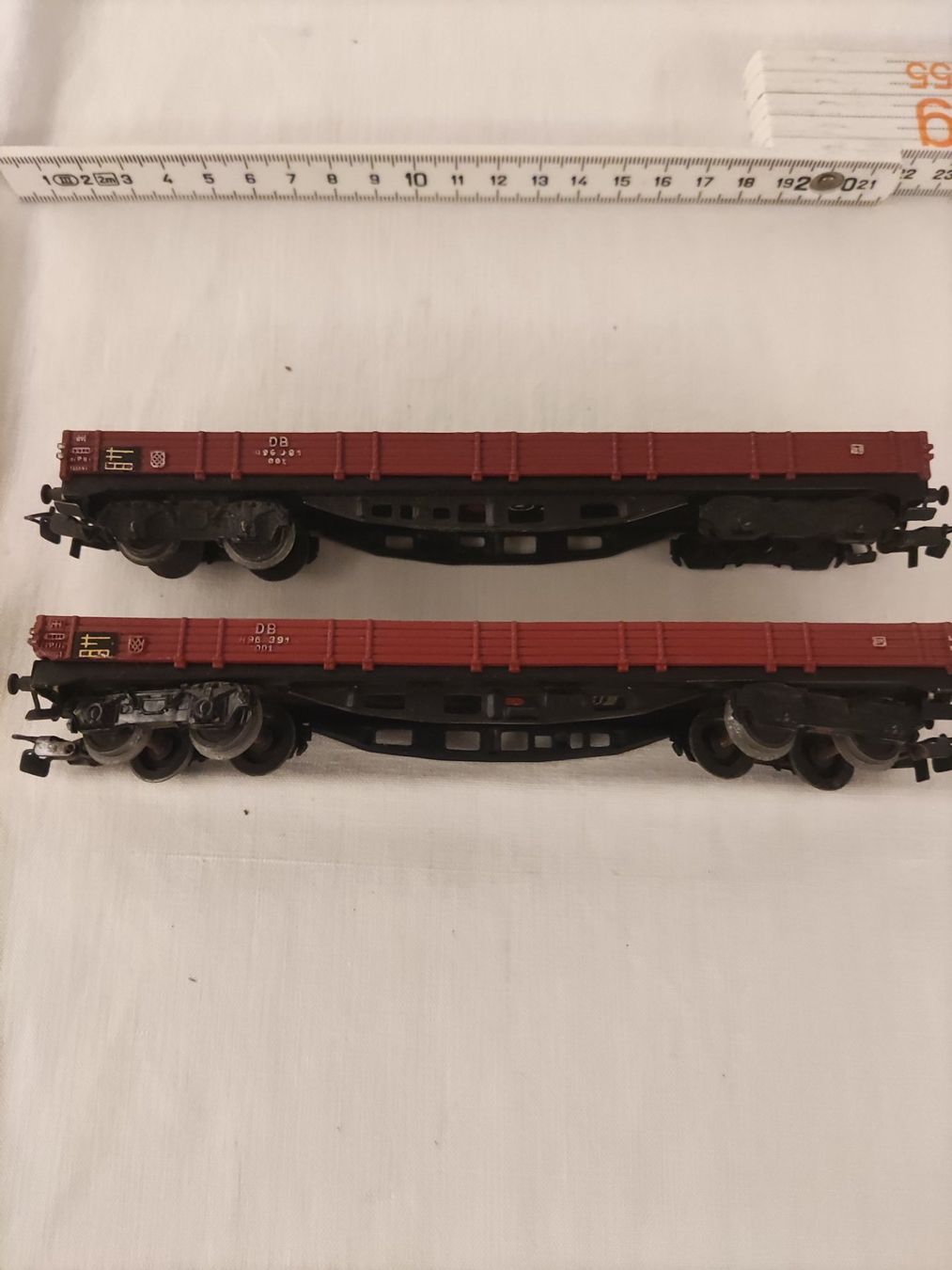 Märklin Modellini di ferrovie: Märklin 2 Güterwagen ca 1964 – Usato da Solothurn venduto da Csw1