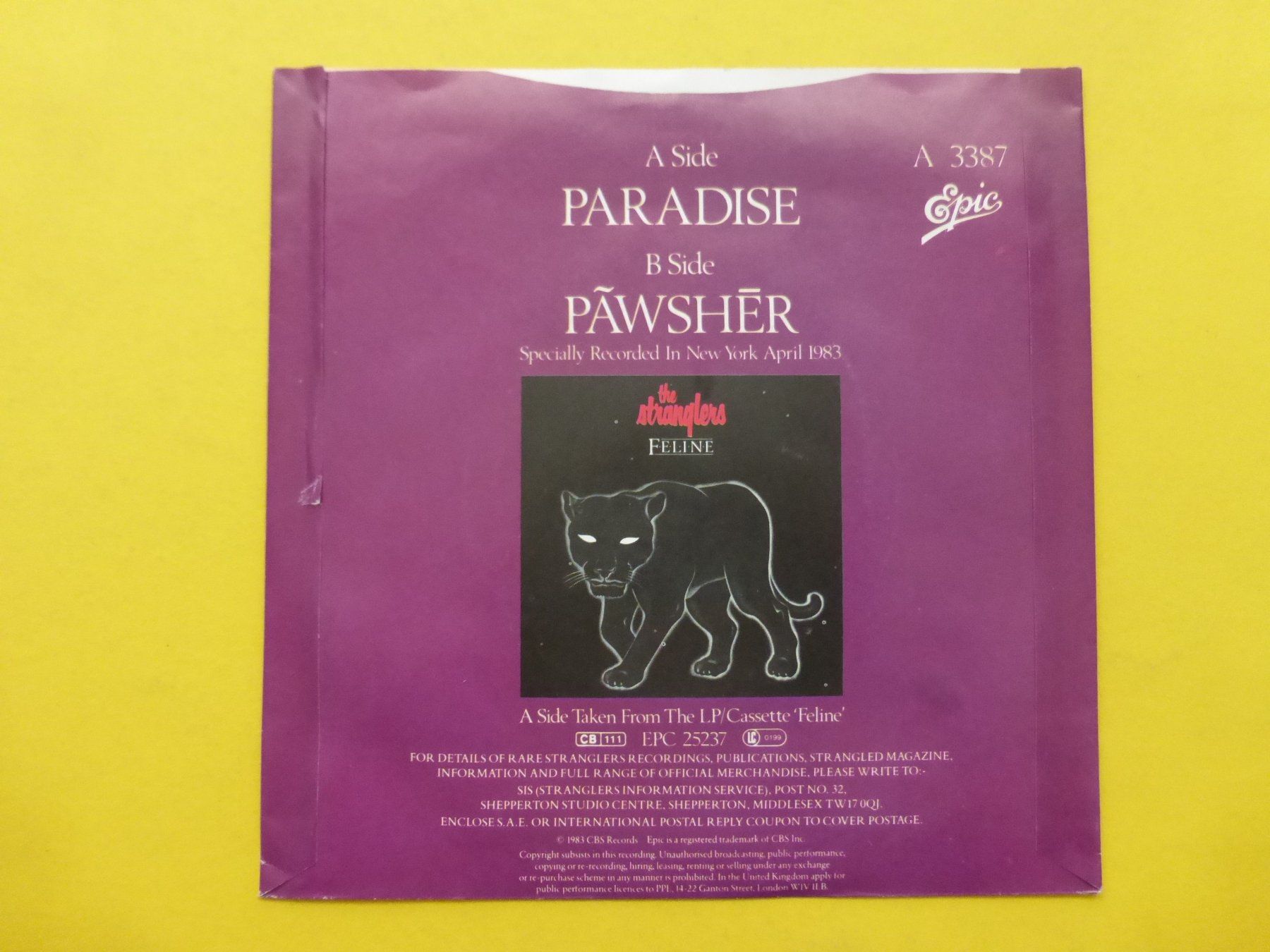 Dischi in vinile: The Stranglers – Paradise – Usato da Zürich venduto da Swiss57 1
