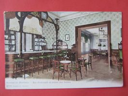 Ansichtskarte, Kursaal de Montreux, Bar Americain + Salon