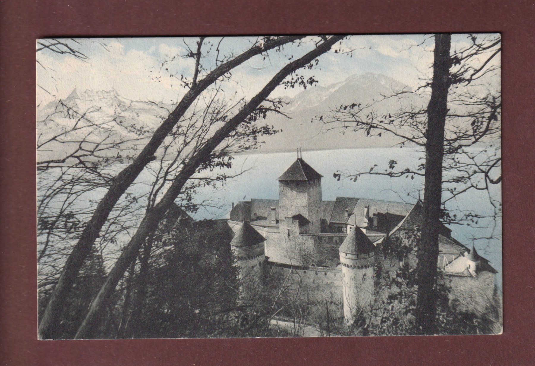 Cartoline postali: Château de CHILLON - 1919 – Usato da Pully venduto da nicecards-shop