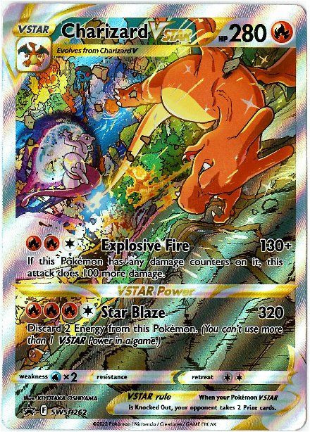 Pokémon Carte collezionabili: Charizard VSTAR (SWSH 262) – Usato da Regensdorf venduto da cardojam