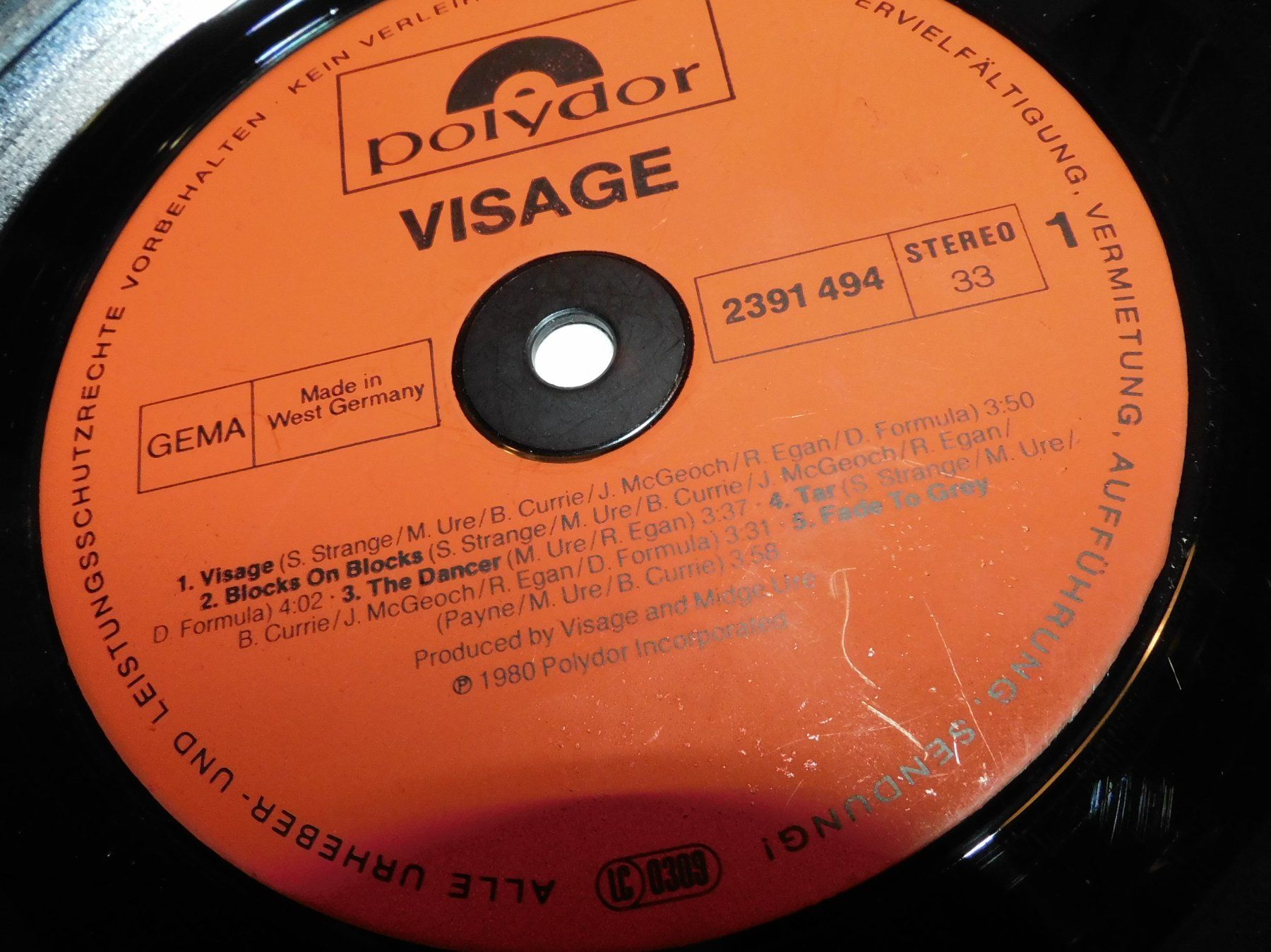 Dischi in vinile: LP  Visage -  - 1980 Malpaso Man Schallplatte    LP – Usato da Sursee venduto da 76 1
