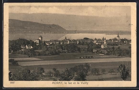 Cartes postales: AK Morat, le lac et le Vuilly, 1923 – D'occasion à Berlin par bartko-reher