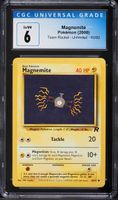 Vintage 2000 Pokemon Team Rocket Magnemite #60 CGC 6 EXMT