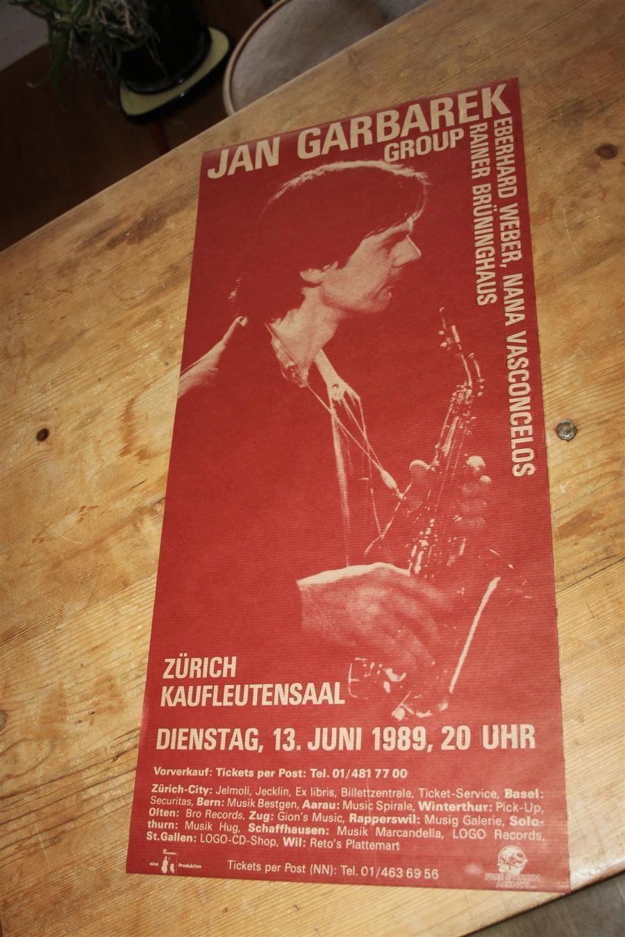 Dischi in vinile: JAN GARBAREK GROUP Concert Poster – Usato da Pfaffhausen venduto da mono_rec 1