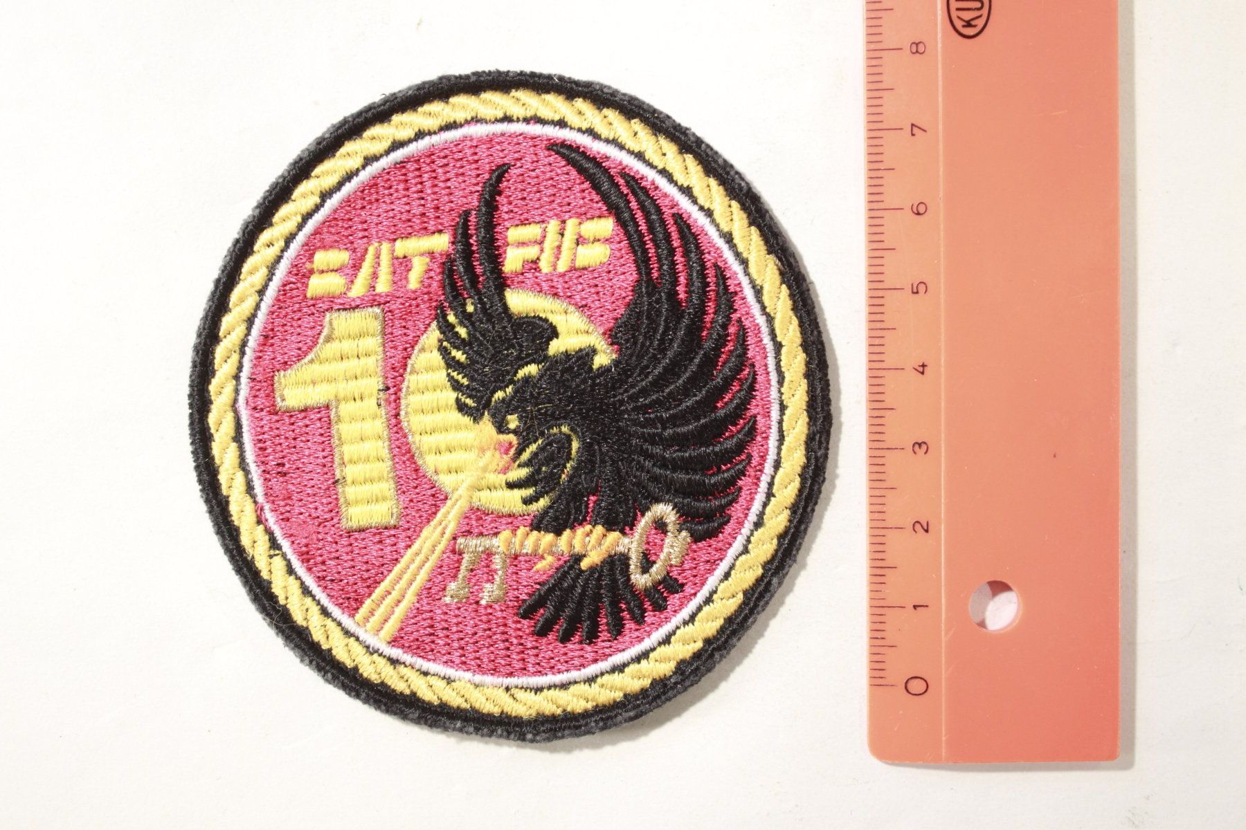 Schweizer Armee Plaketten & Abzeichen: 10 bat jaune – Gebraucht aus La plaine von 762