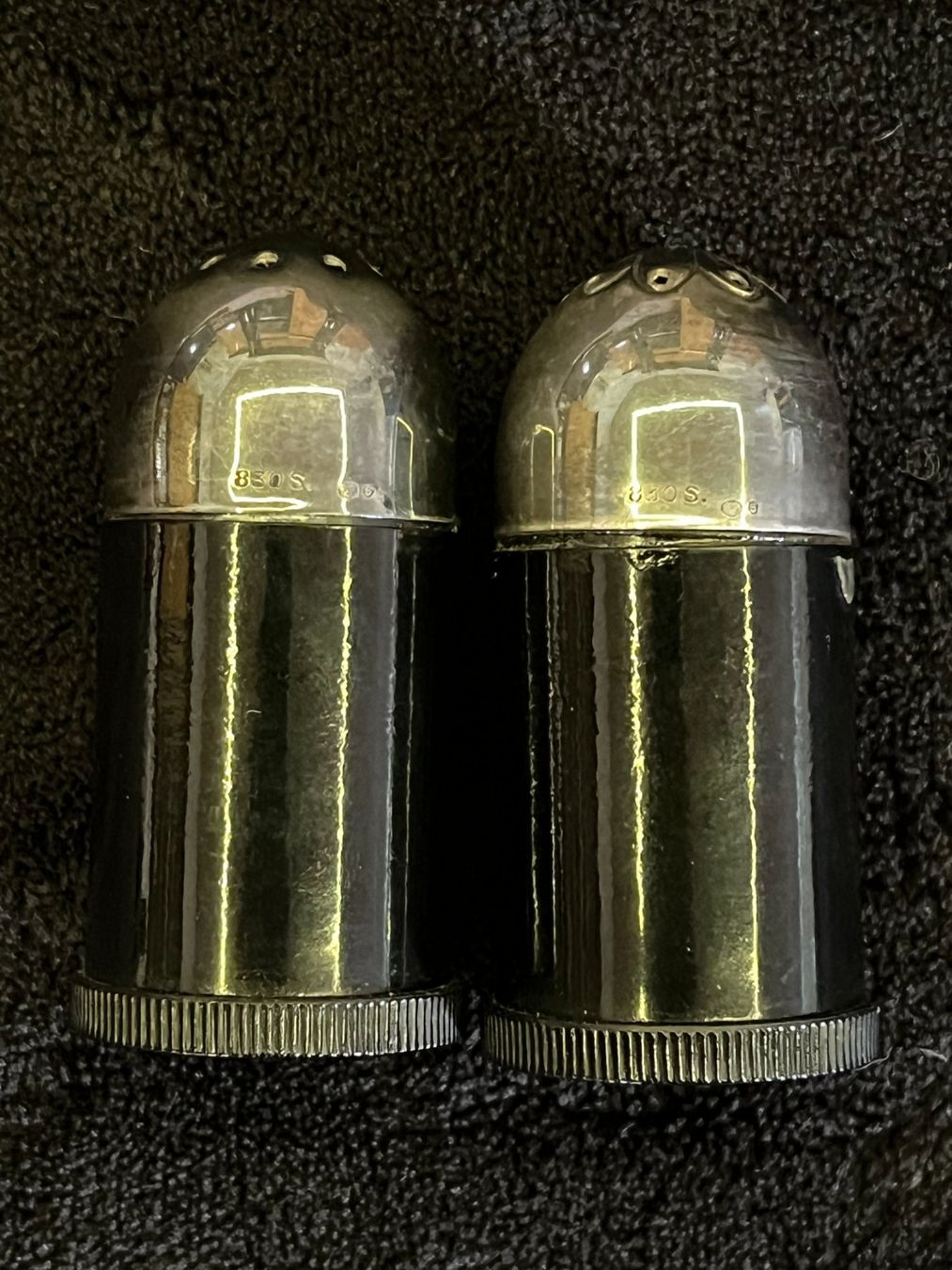 Komplettküchen: Salz und Pfefferstreuer Silber 800 – Gebraucht aus Bettwiesen von wicking27 1