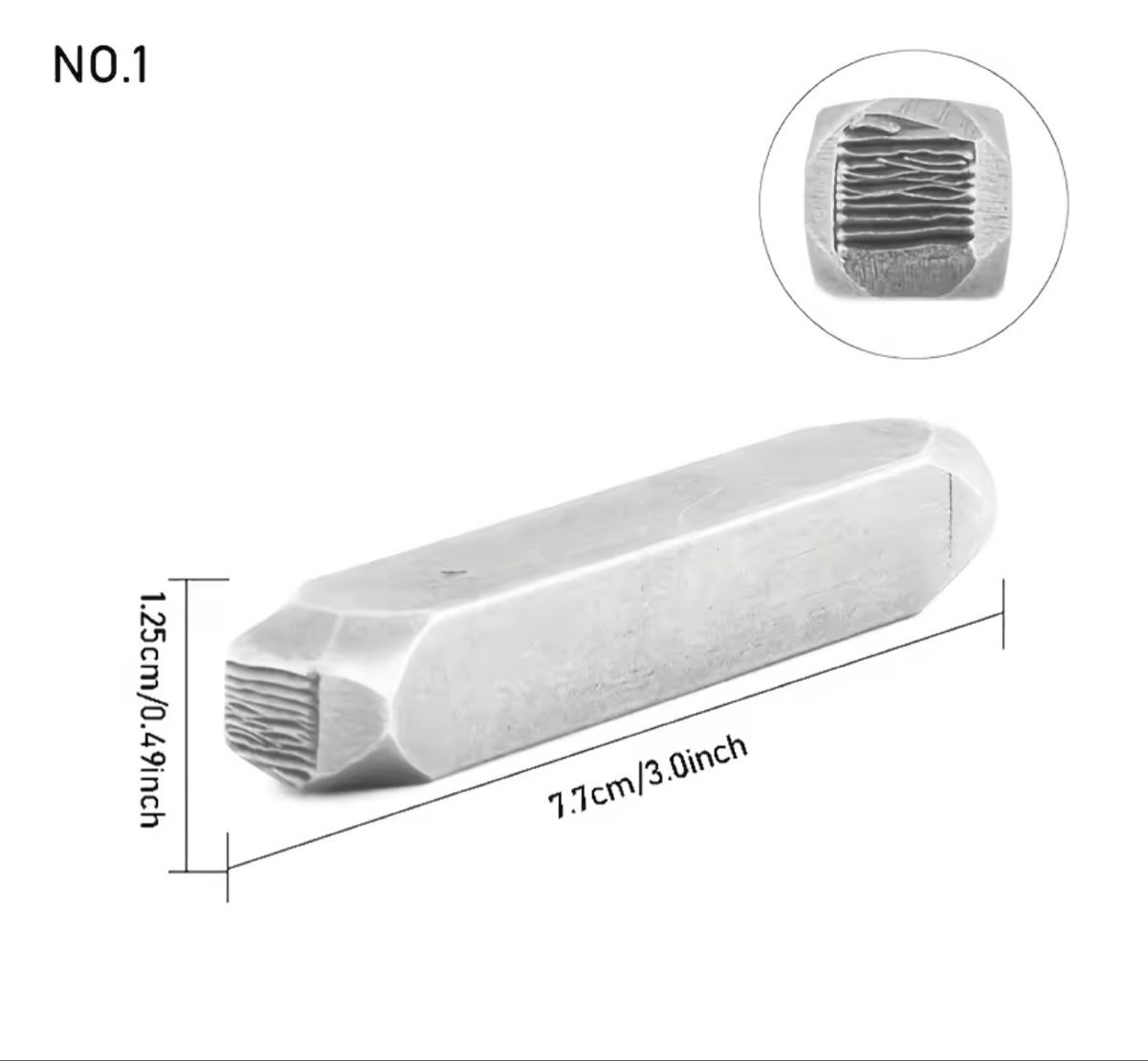 Timbri: Struktur Stempel Nr.1 Metall Schmuck Textur – Nuovo e nell'imballaggio originale da schellenberg venduto da freefostore 3