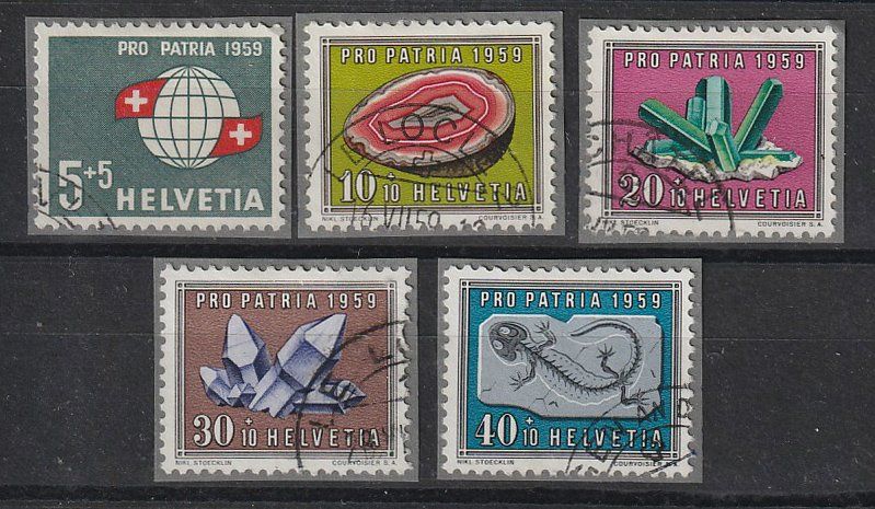 Tutti i francobolli: 1959 Serie Pro Patria – Usato da Arlesheim venduto da gaugi43