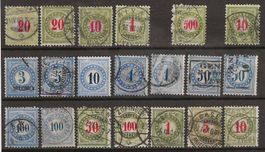 TAX99 - Lot de timbres taxe type chiffre
