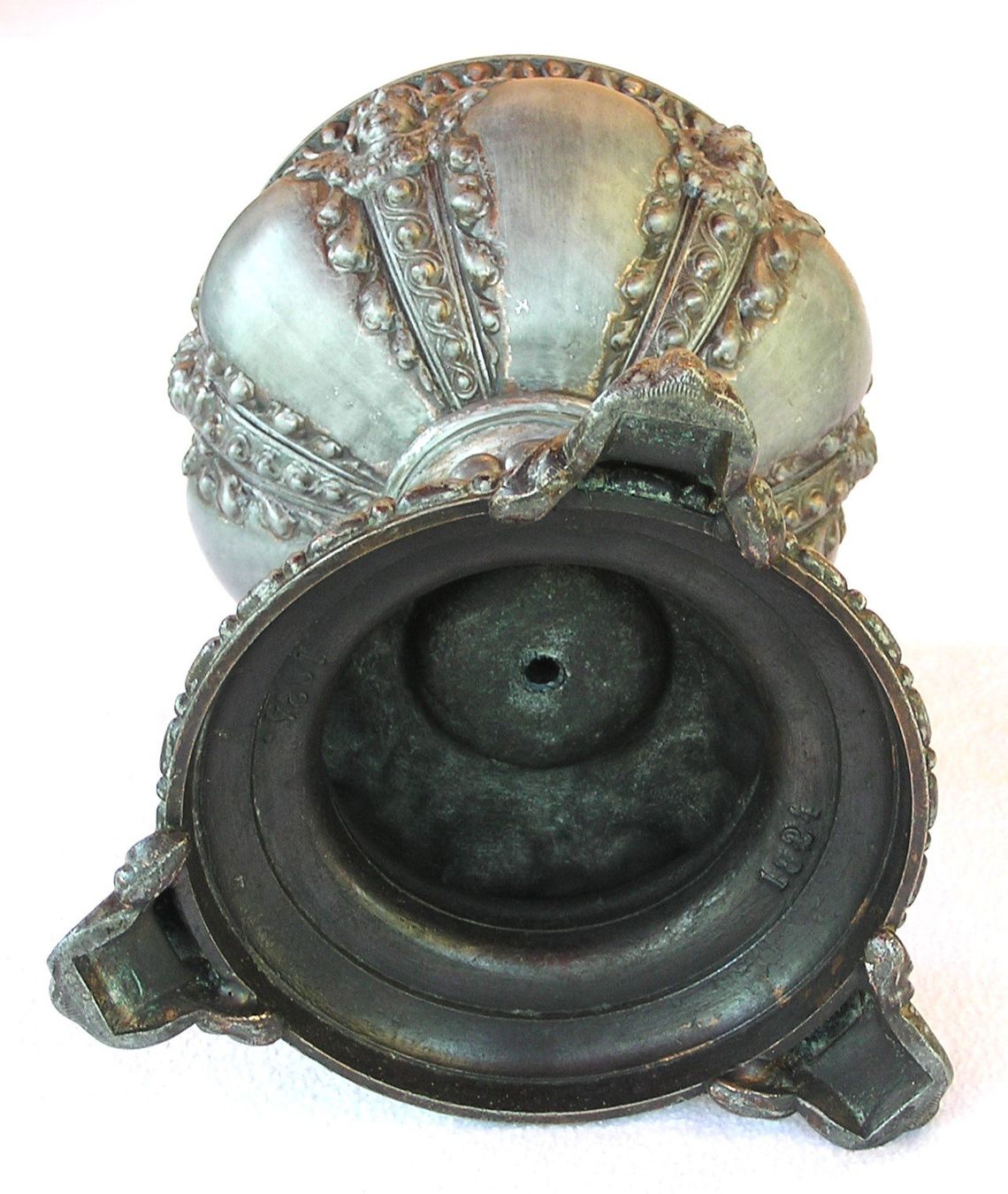 Lampade: GROSSE ANTIKE PETROLEUM LAMPE PETROLLAMPE – Usato da Grenchen venduto da Antique-hunter 6