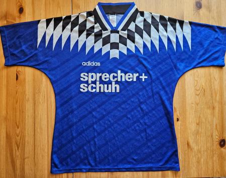Vintage Trikot adidas #8 Gr. L FC Aarau template Fussball