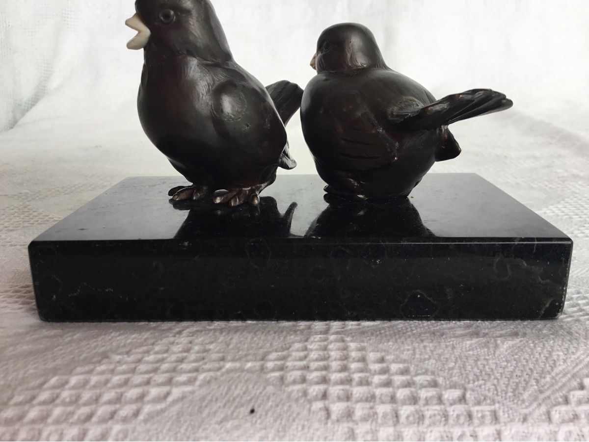 Sculture & Statue: Antike Vogel Figurengruppe – Usato da St. Gallen venduto da chamilla 5